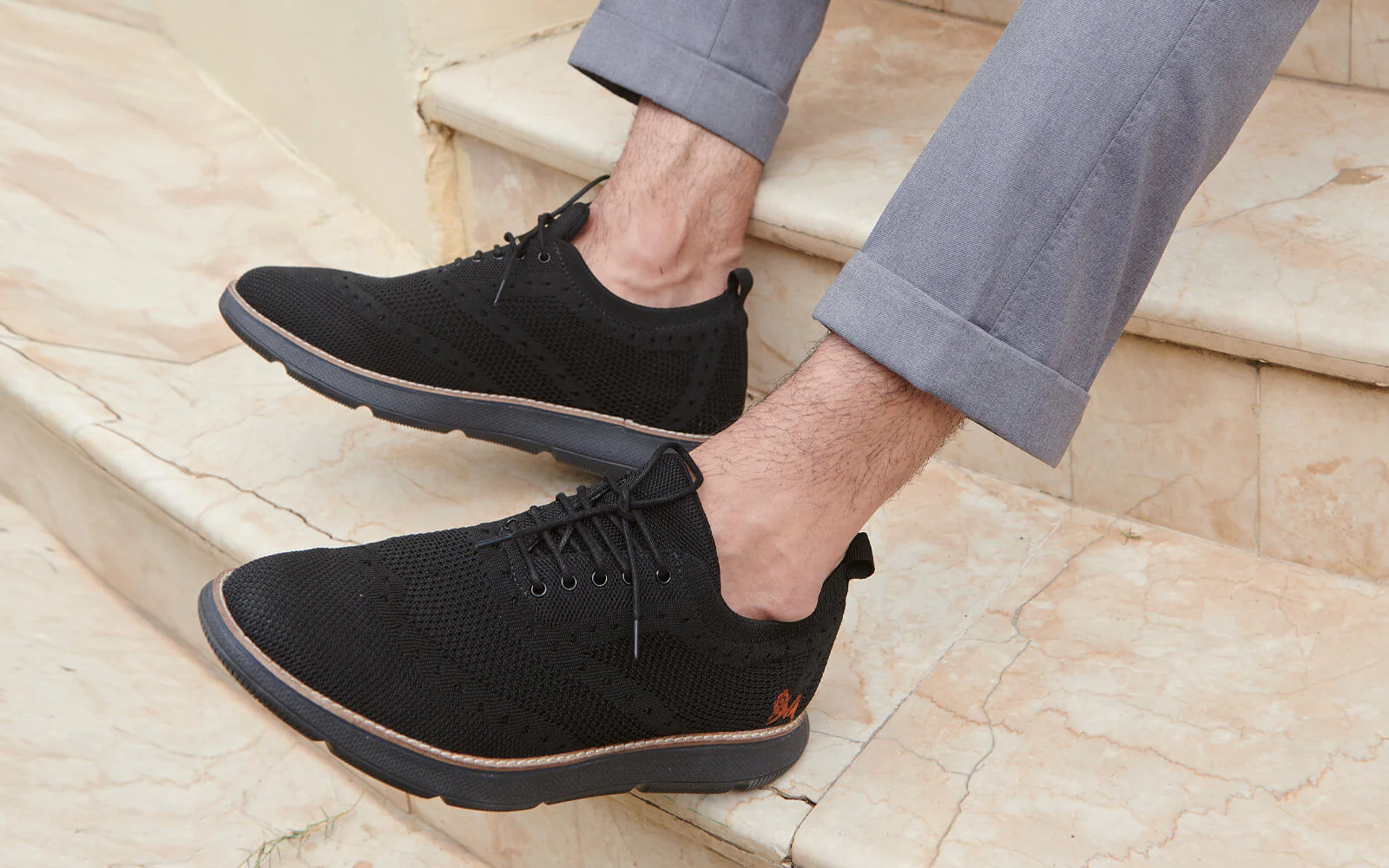 Dress Sneakers : Black - Image 9