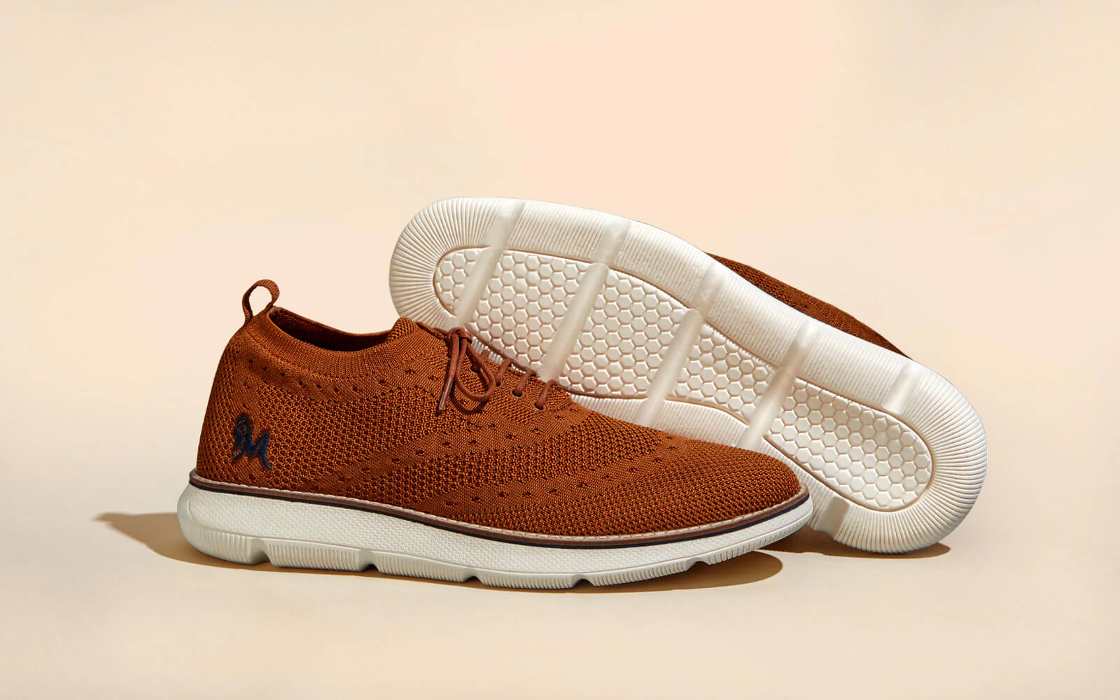 Dress Sneakers : Brown Ivory - Image 5