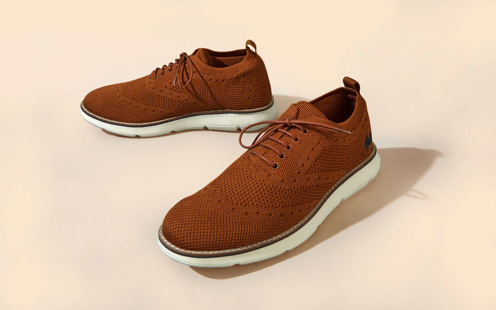 Dress Sneakers : Brown Ivory - Image 8