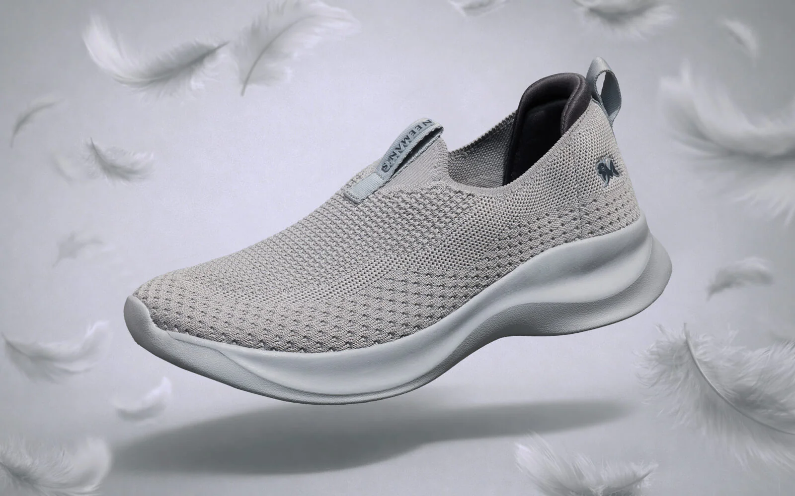 Ease Flow Slip Ons : Grey - Image 2