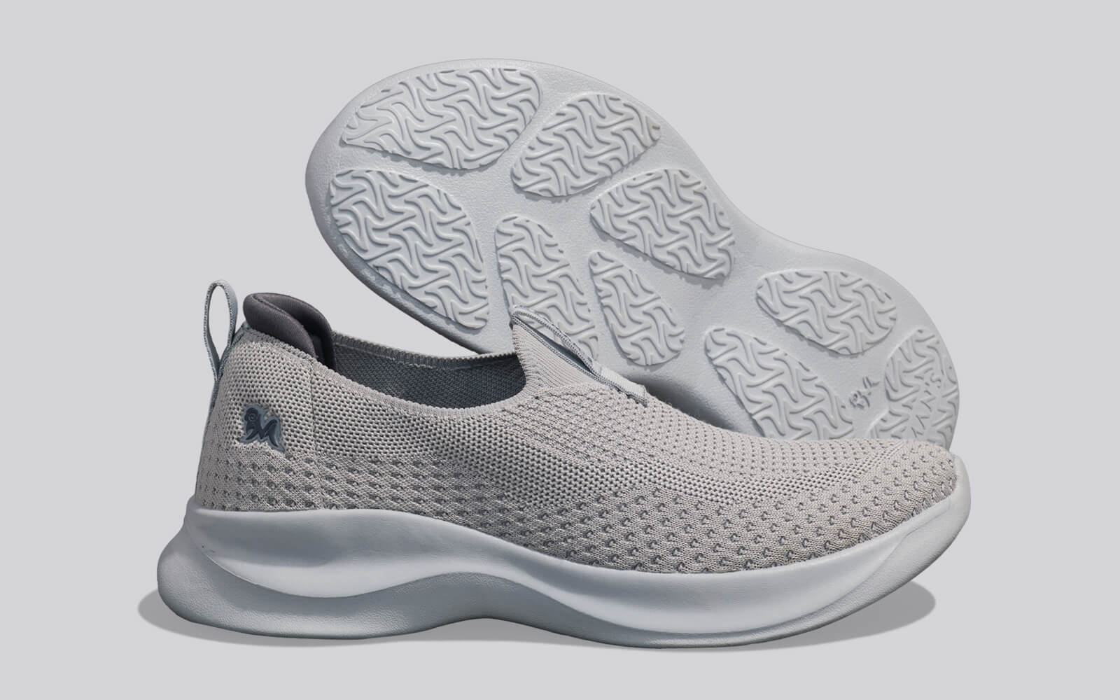 Ease Flow Slip Ons : Grey - Image 6