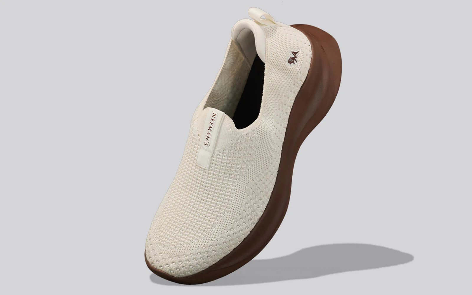 Ease Flow Slip Ons : Ivory Brown - Image 3
