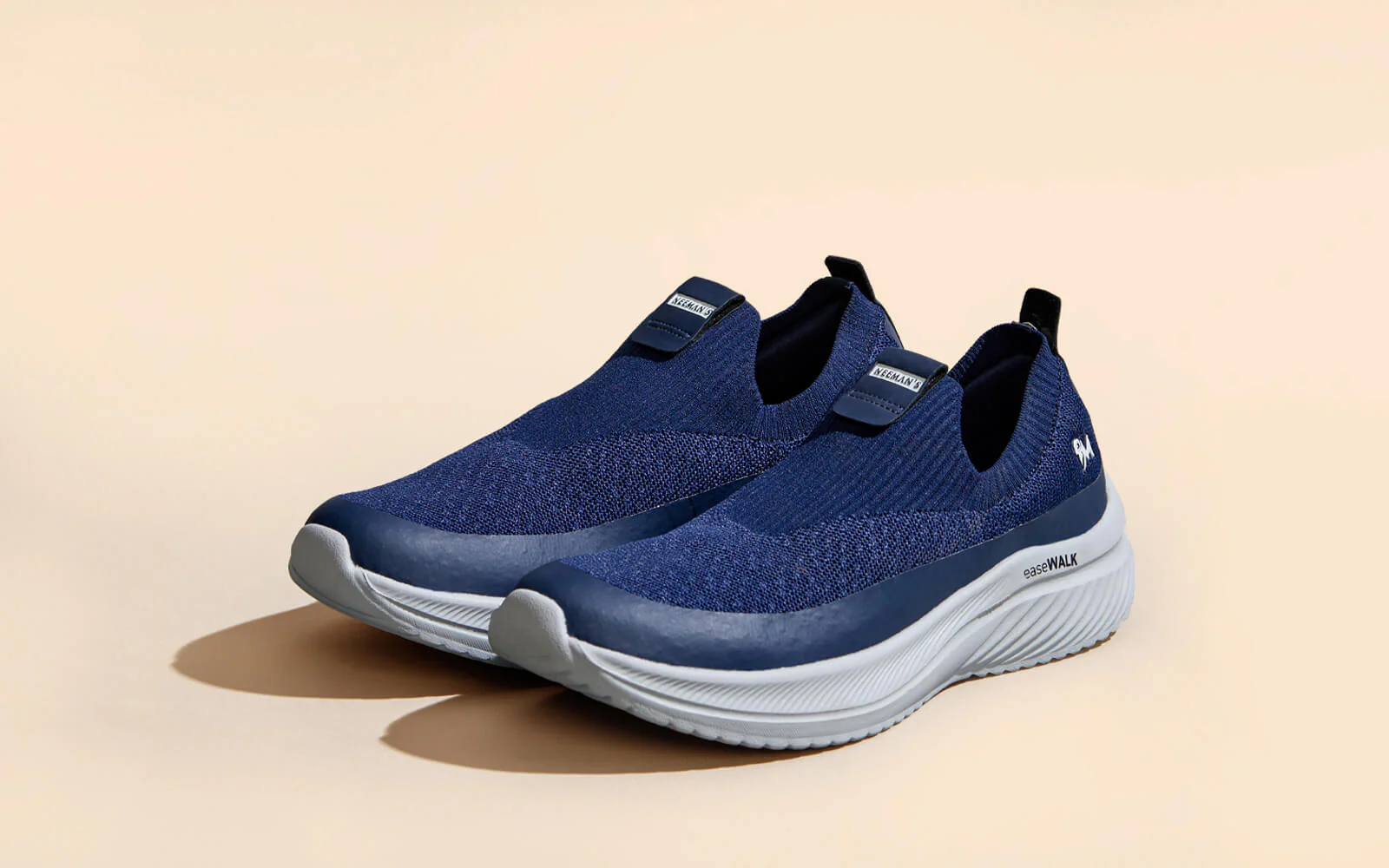 Ease Walk Slip Ons : Blue - Image 4