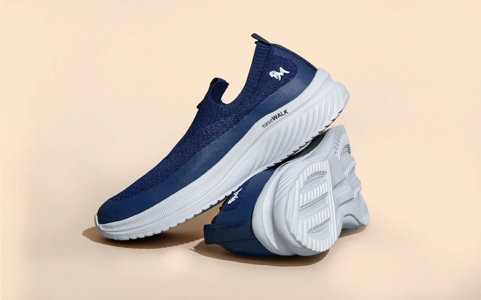 Ease Walk Slip Ons : Blue - Image 6