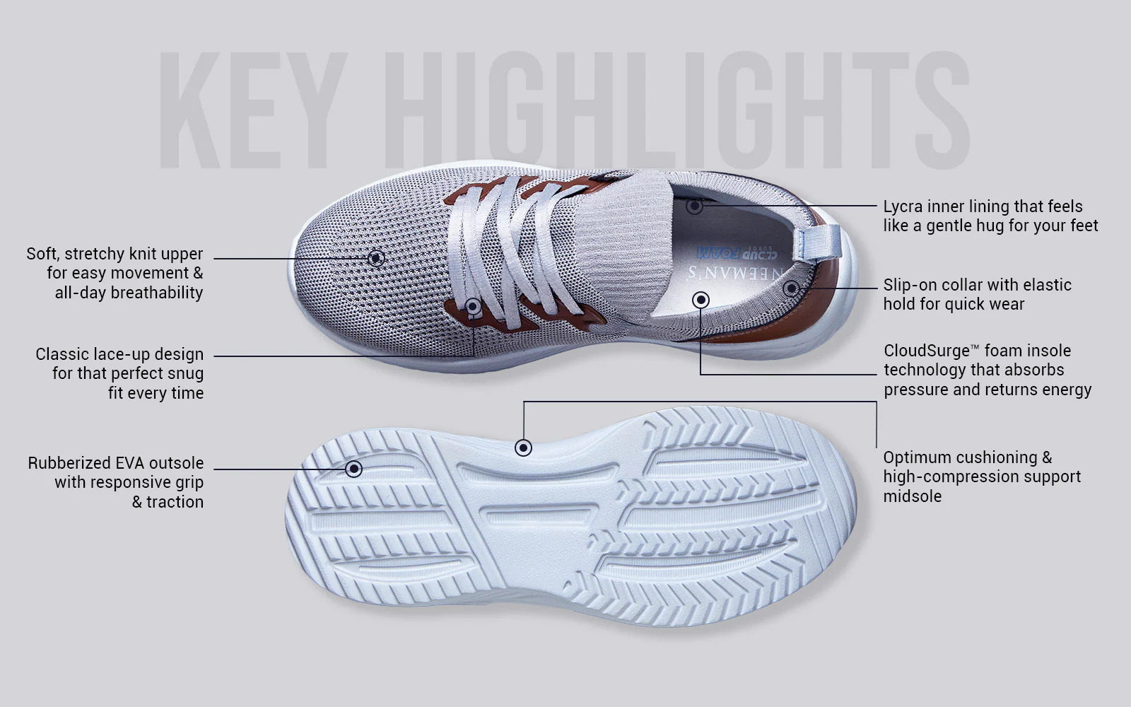 Ease Walk Snug : Grey - Image 3