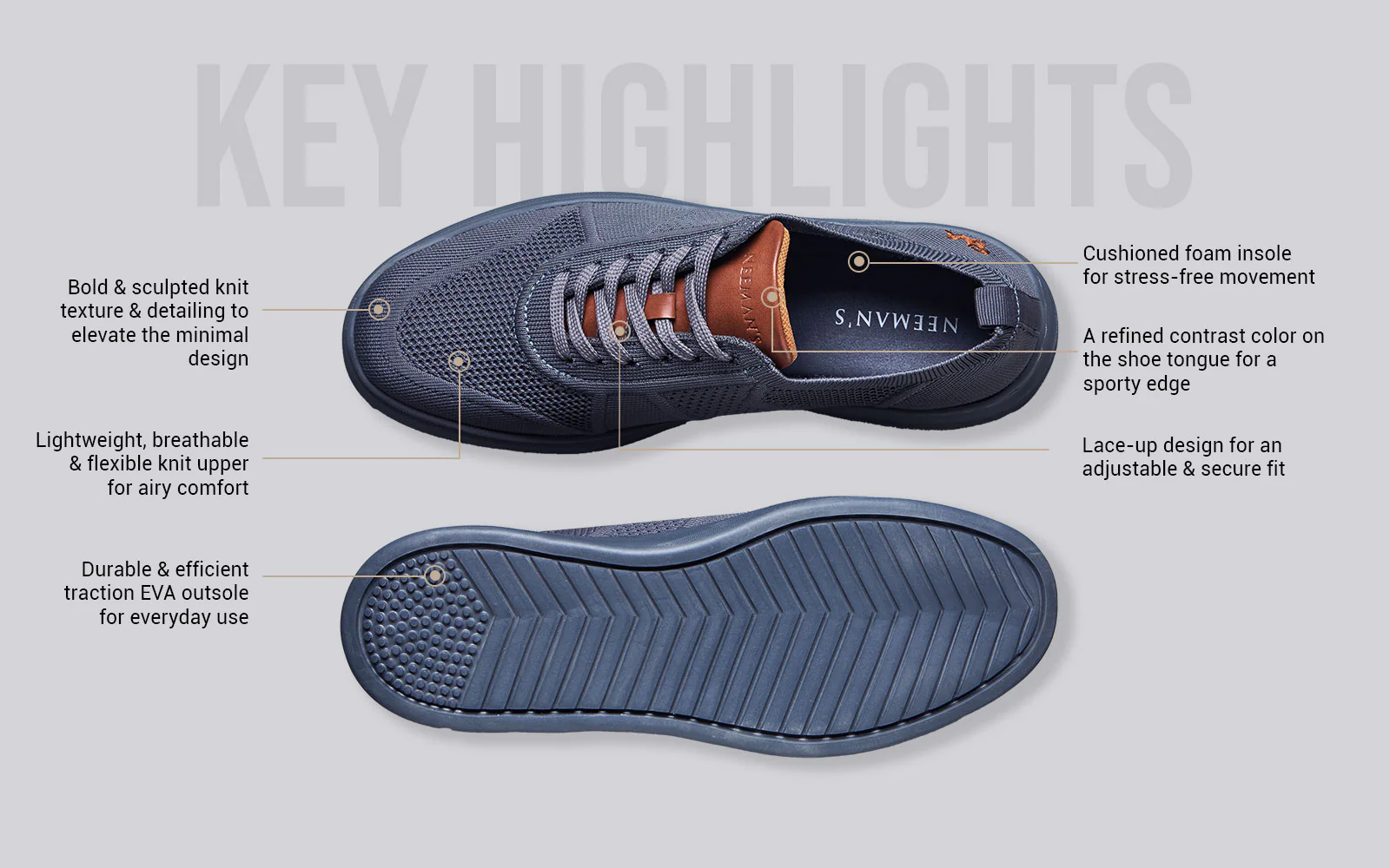 Elevate Low Top : Grey - Image 4
