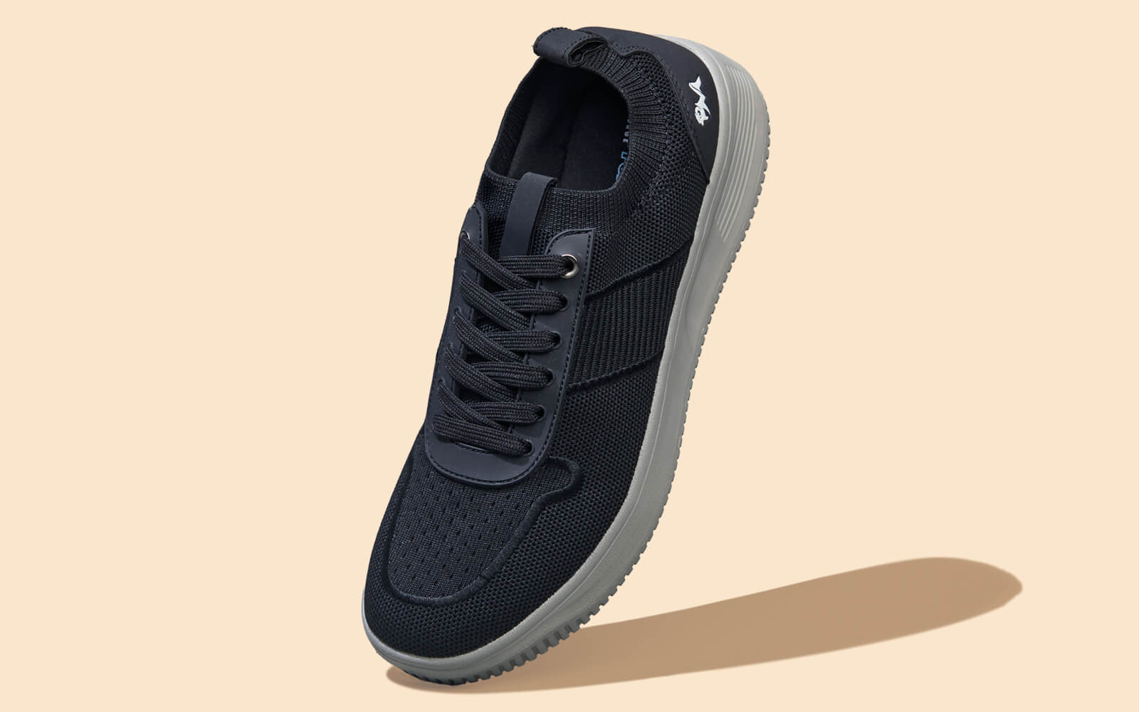 Embroidered Sneakers For Men : Black Grey - Image 2