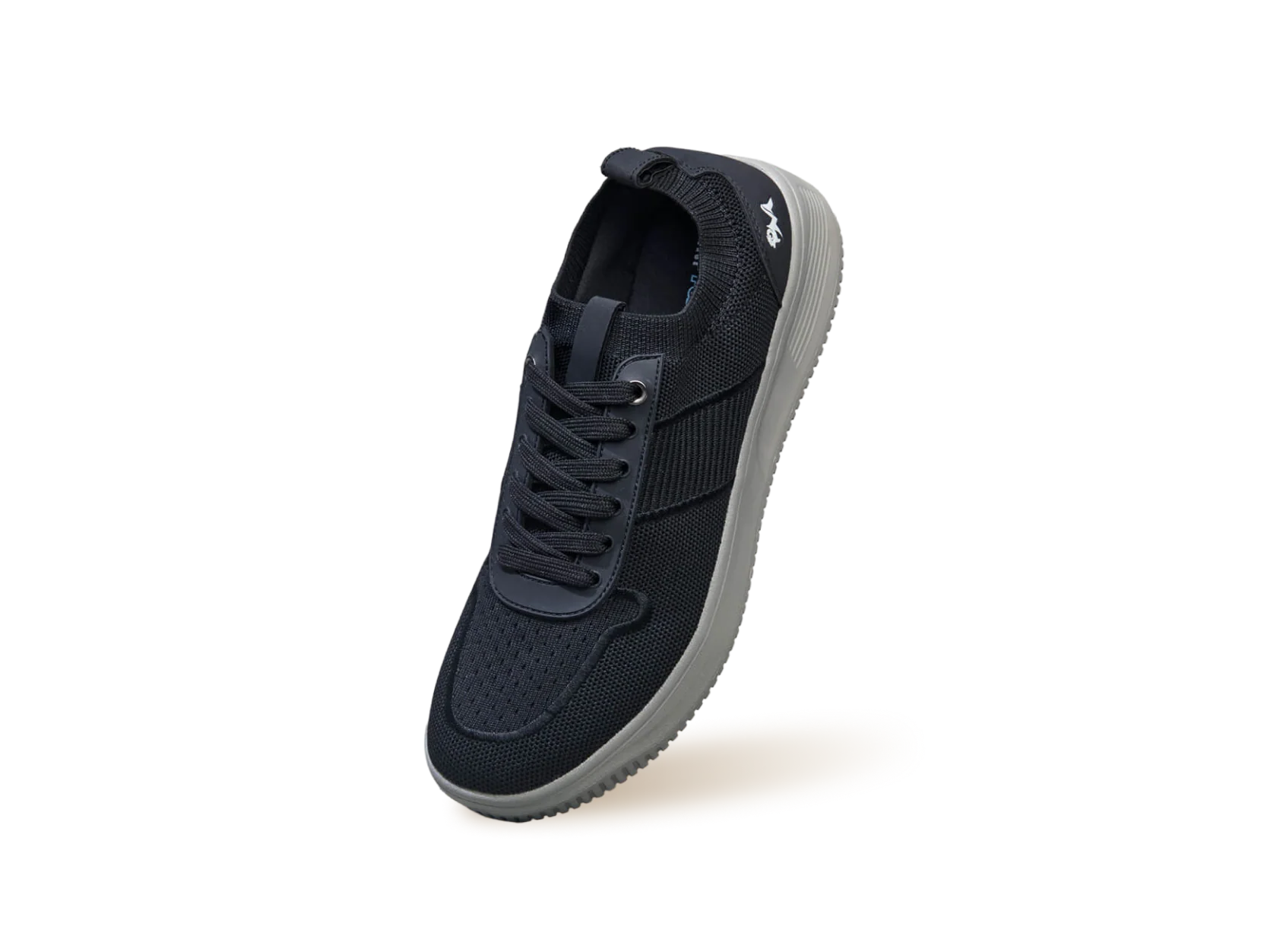 Embroidered Sneakers For Men : Black Grey - Image 9