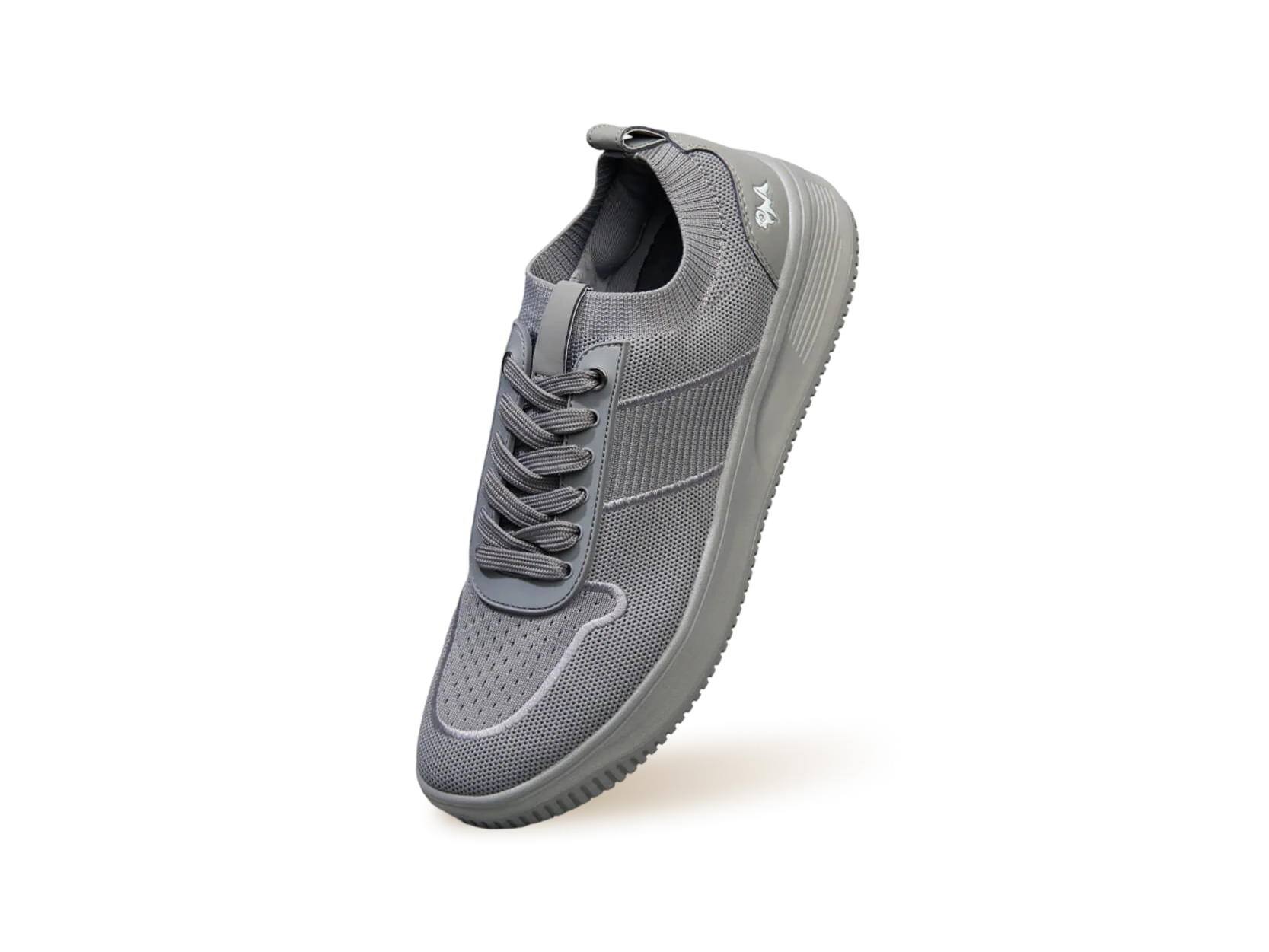 Embroidered Sneakers For Men : Grey - Image 9