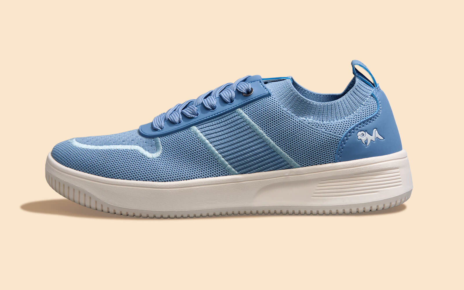 Embroidered Sneakers For Men : Blue