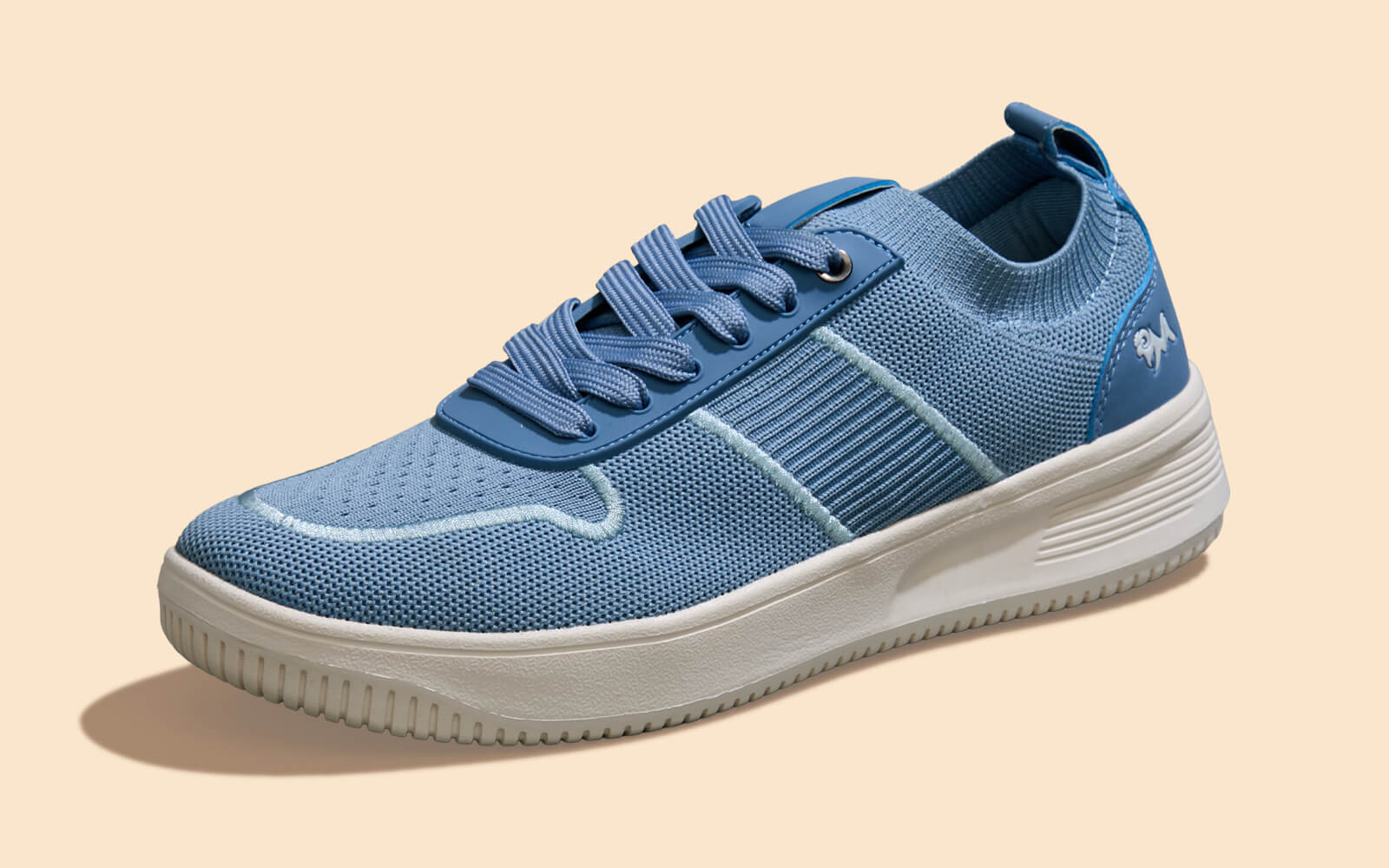 Embroidered Sneakers For Men : Blue - Image 5