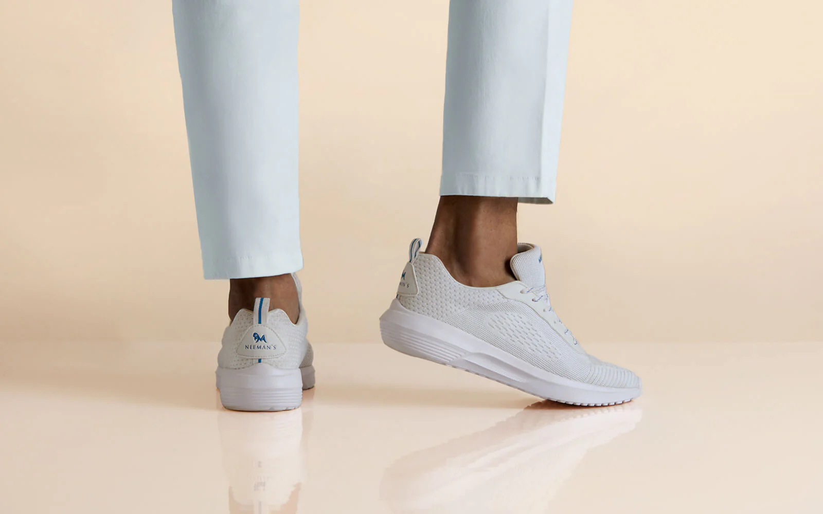 Everyday Basic Sneakers : Powder White - Image 7
