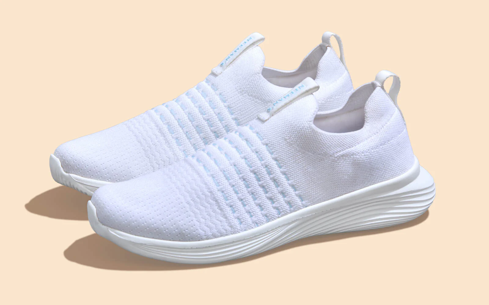 Everyday Glide Slip Ons : White - Image 6