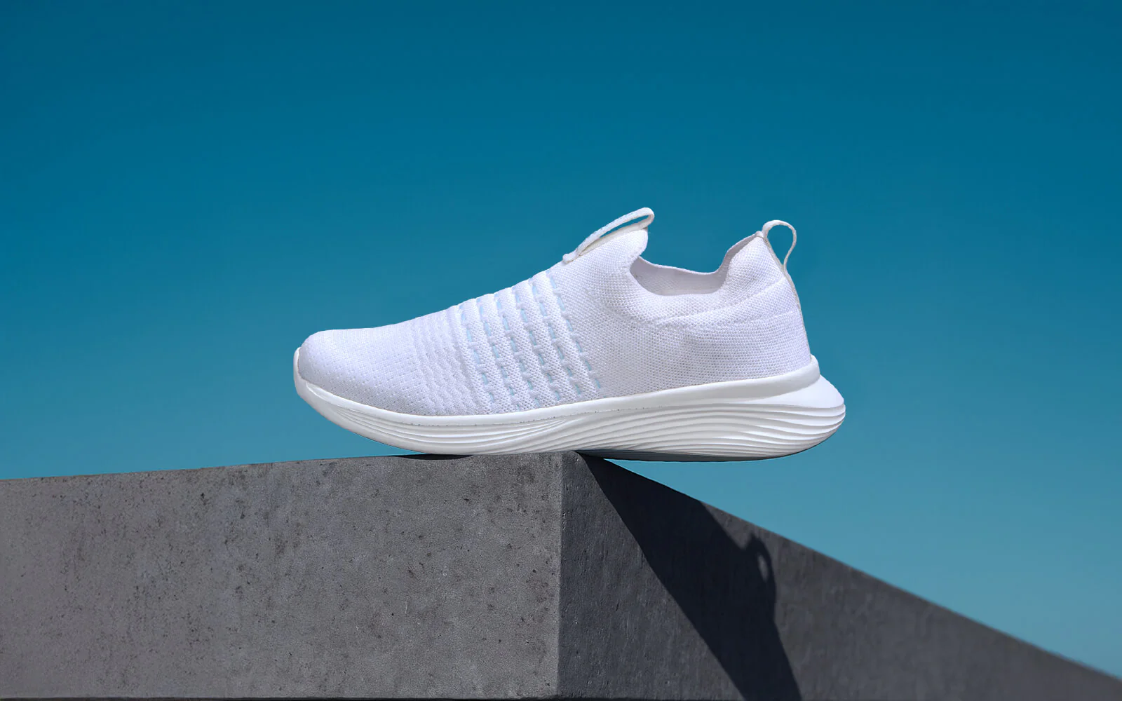 Everyday Glide Slip Ons : White - Image 7