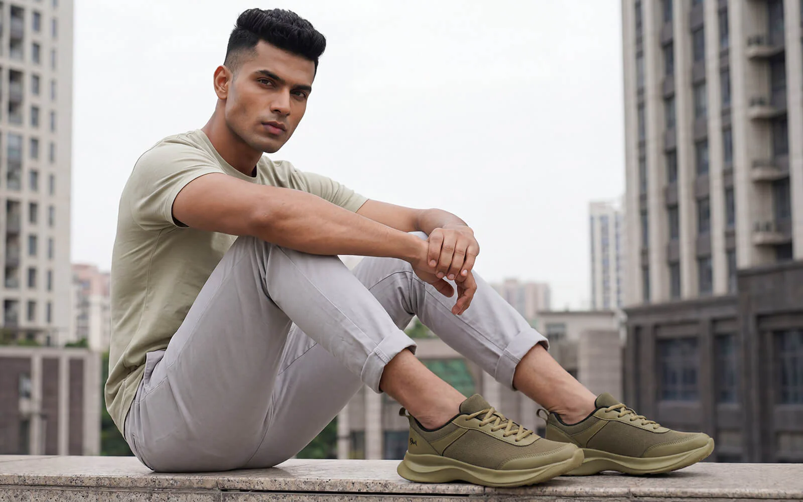 Everyday Rise Sneakers For Men : Olive - Image 8