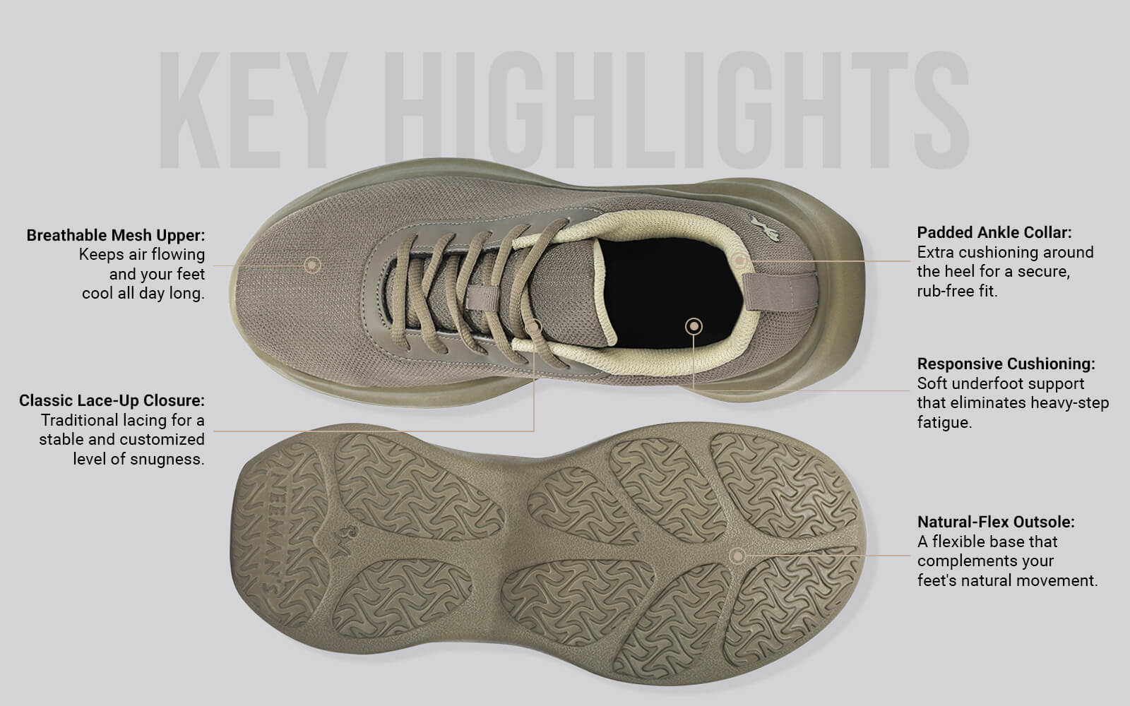 Everyday Routine Sneakers For Men : Goat - Image 3