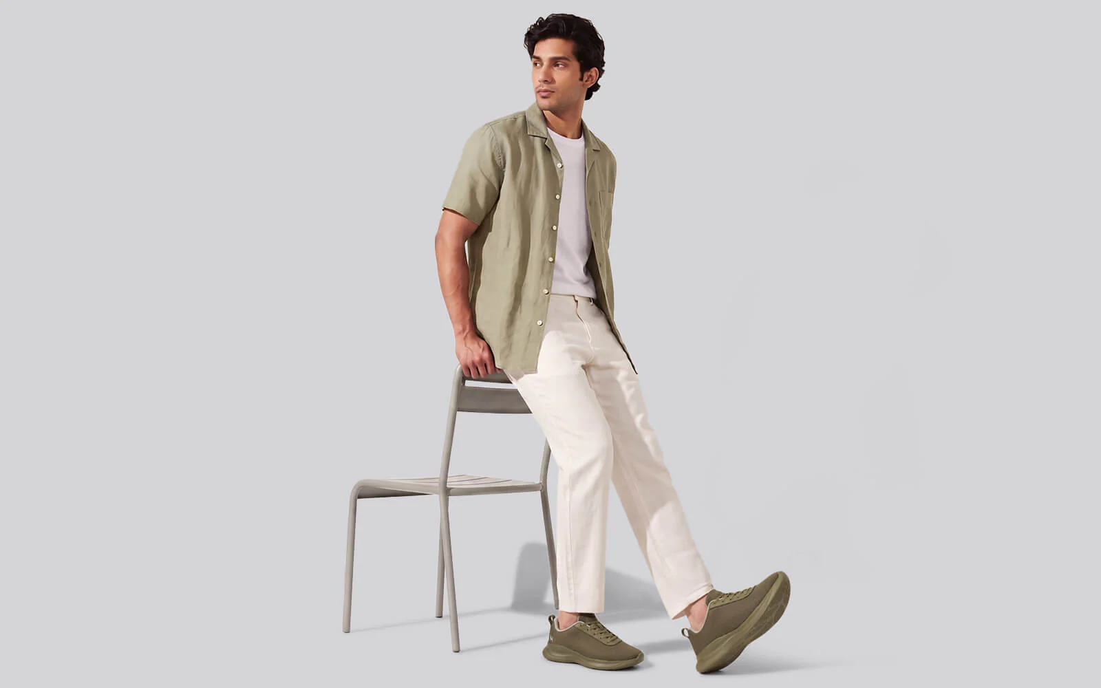 Everyday Routine Sneakers For Men : Olive - Image 7