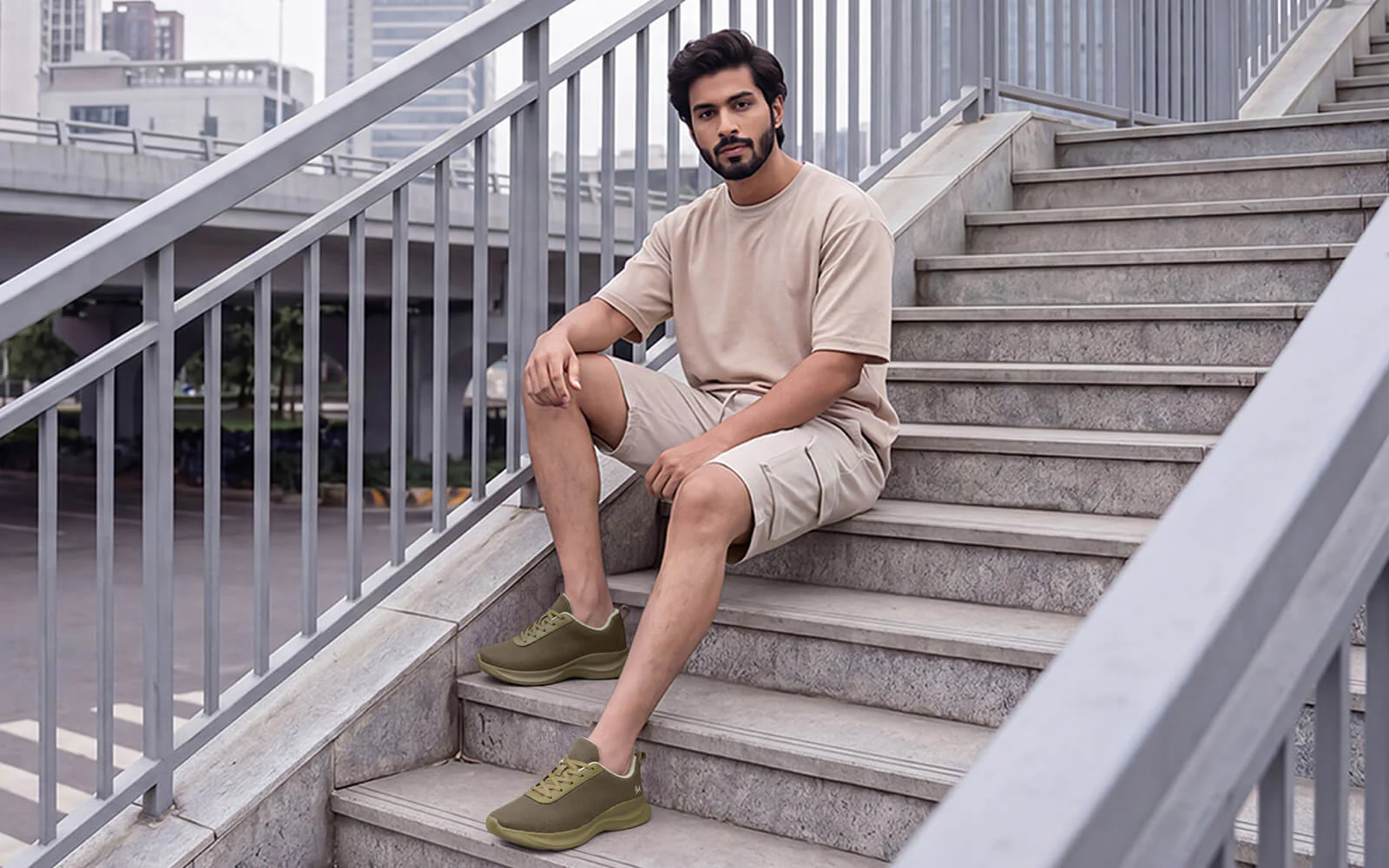 Everyday Routine Sneakers For Men : Olive - Image 9