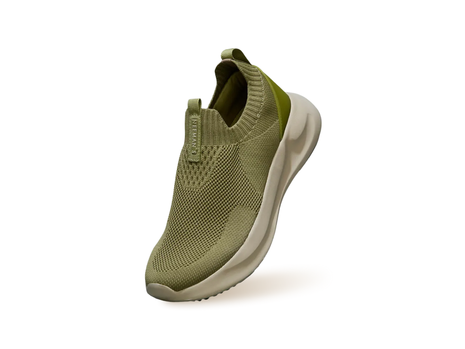 Flex Rib Slip Ons : Olive - Image 9