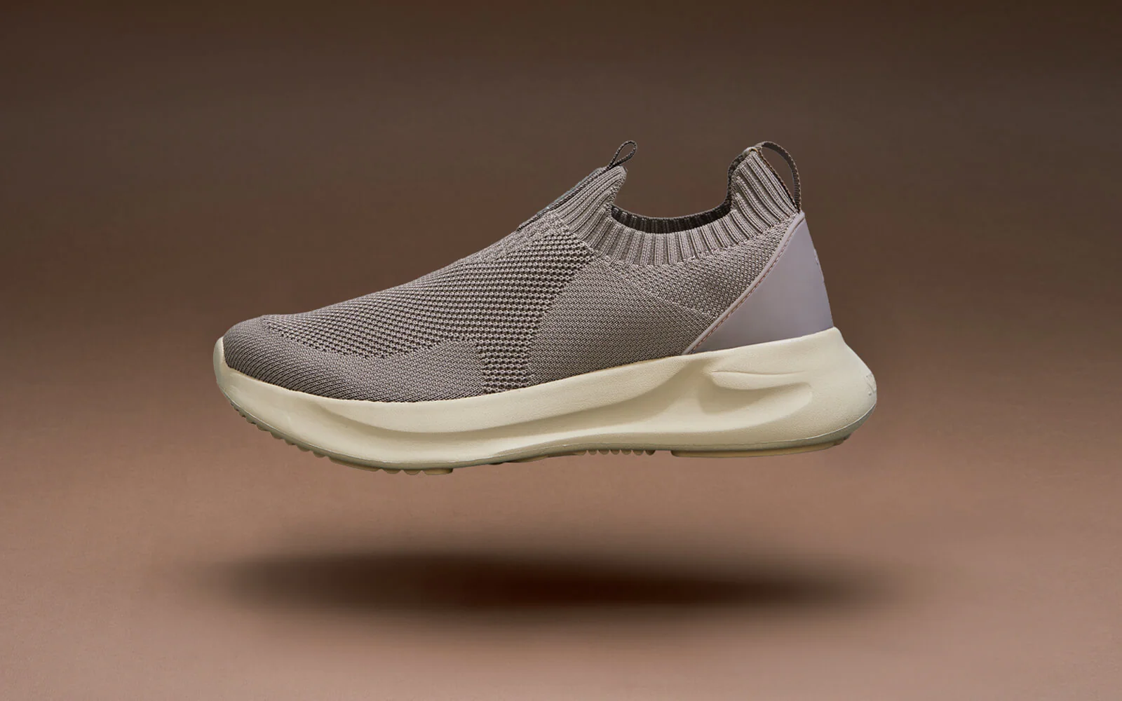 Flex Rib Slip Ons : Taupe - Image 8