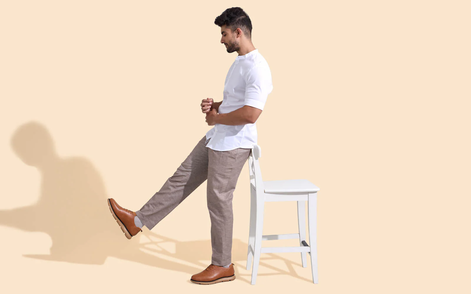 Flexy Brogues : Tan - Image 9