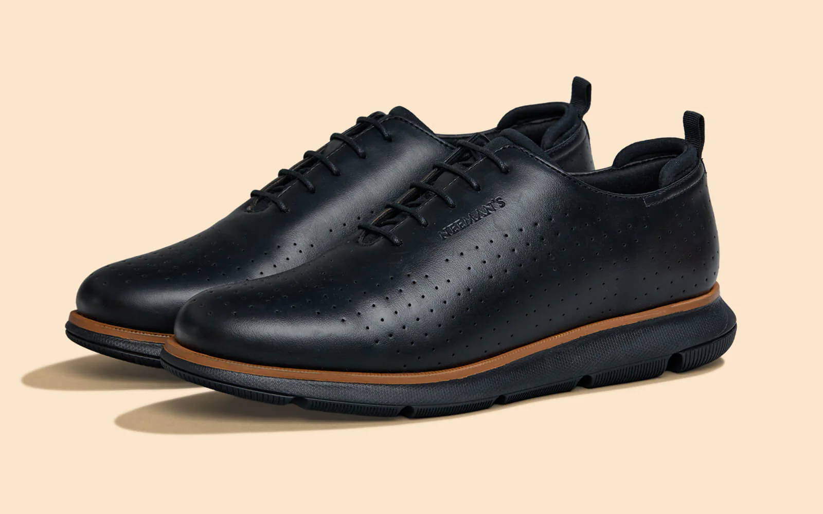 Flexy Brogues : Black - Image 6