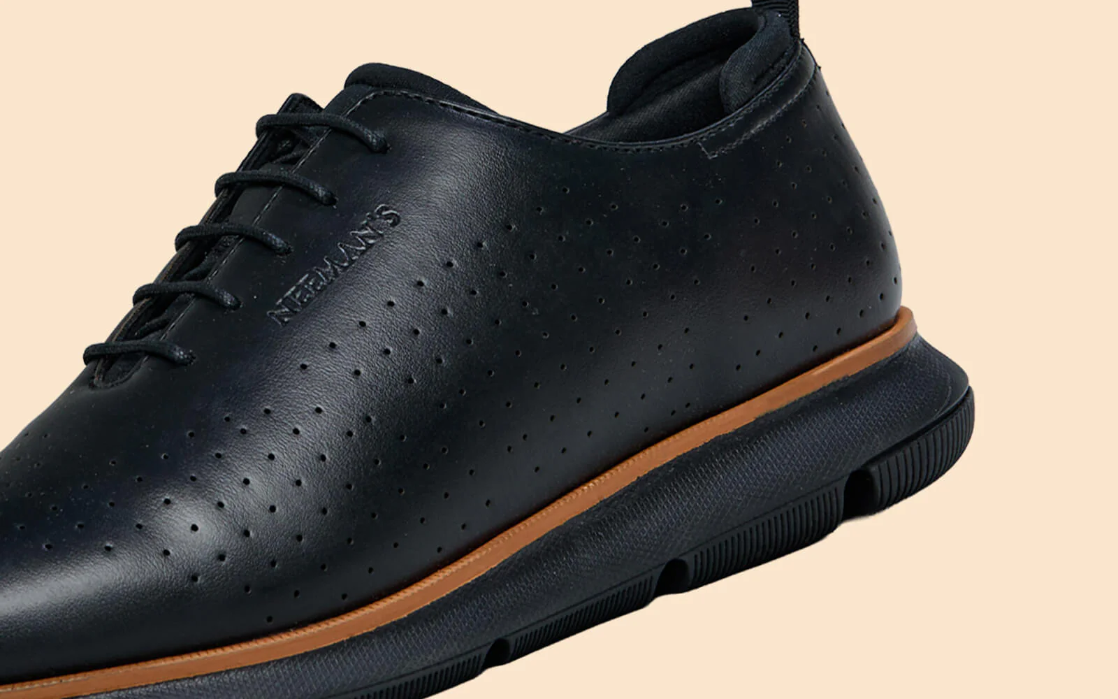 Flexy Brogues : Black - Image 7