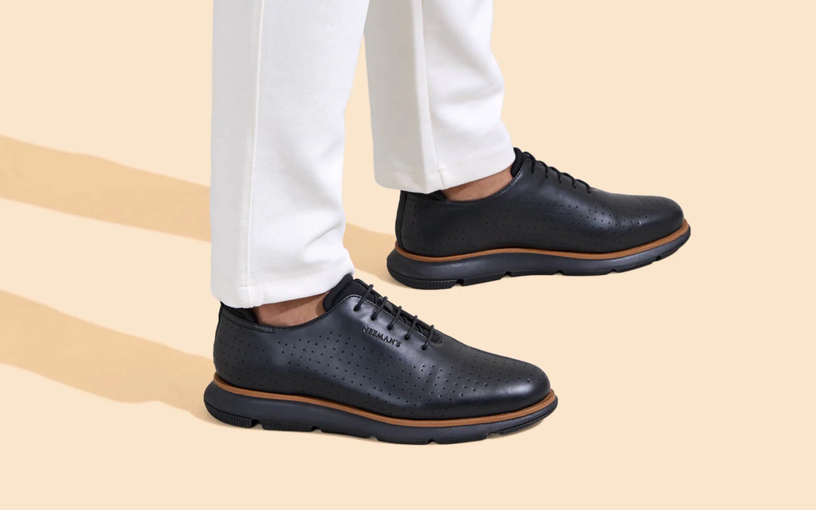 Flexy Brogues : Black - Image 8
