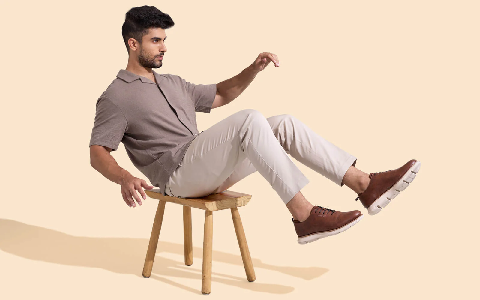 Flexy Brogues : Brown - Image 9