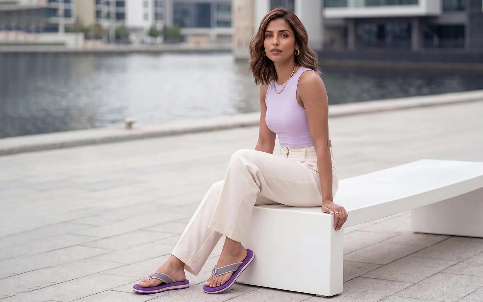 Fluffy Flips 2.0 For Women : Purple - Image 9