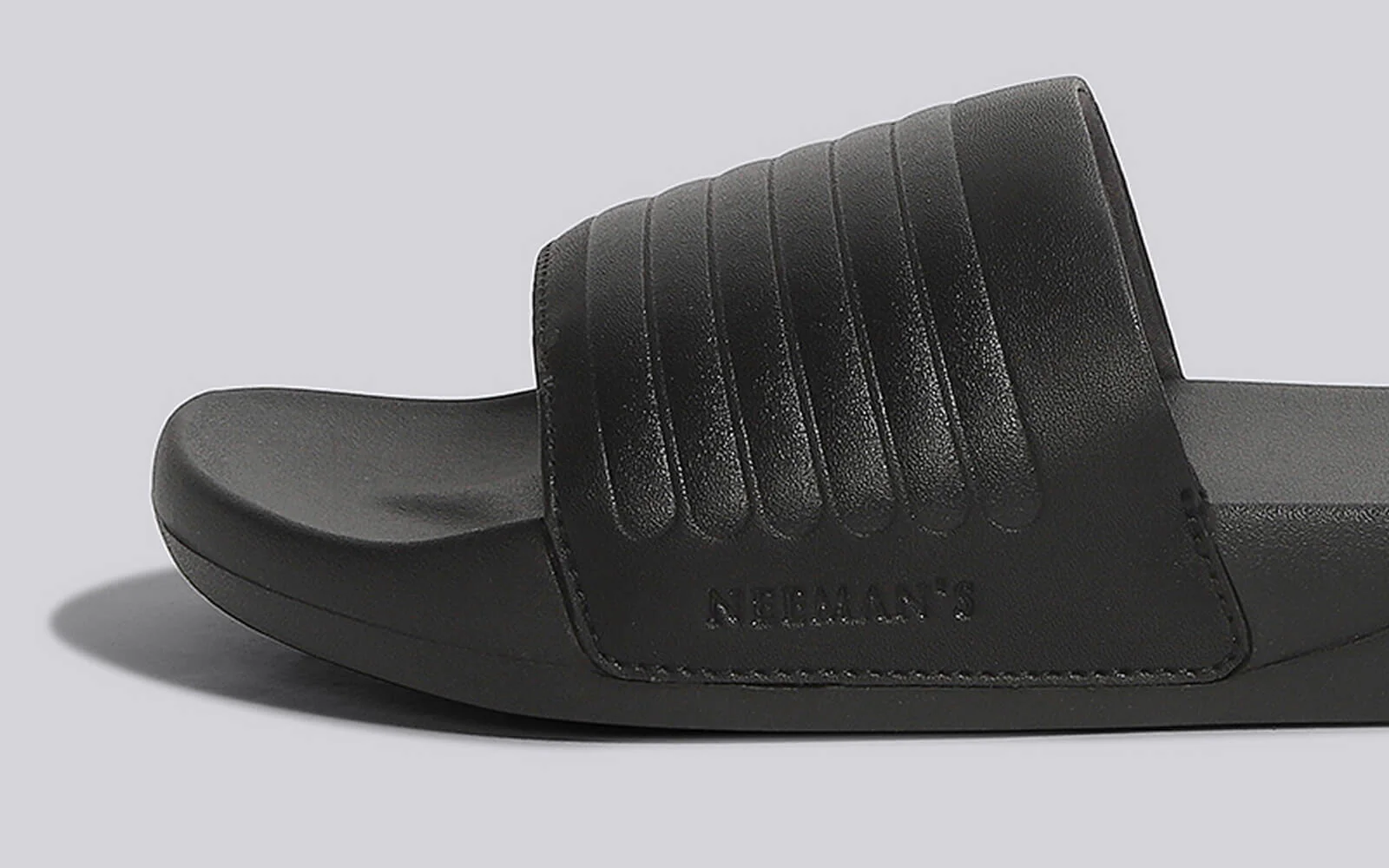FootBed Slides for Men : Black - Image 10