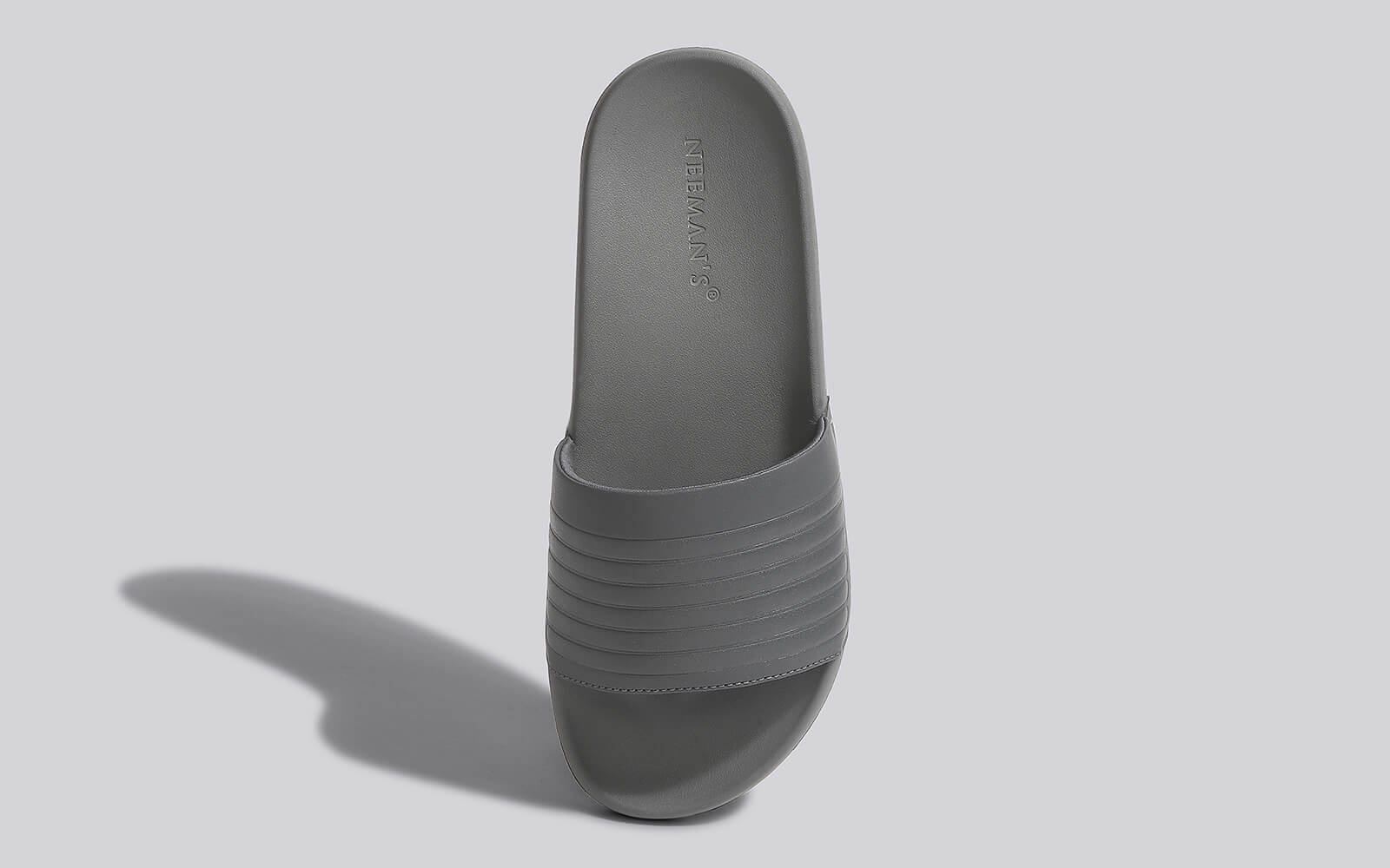 FootBed Slides for Men : Grey - Image 6