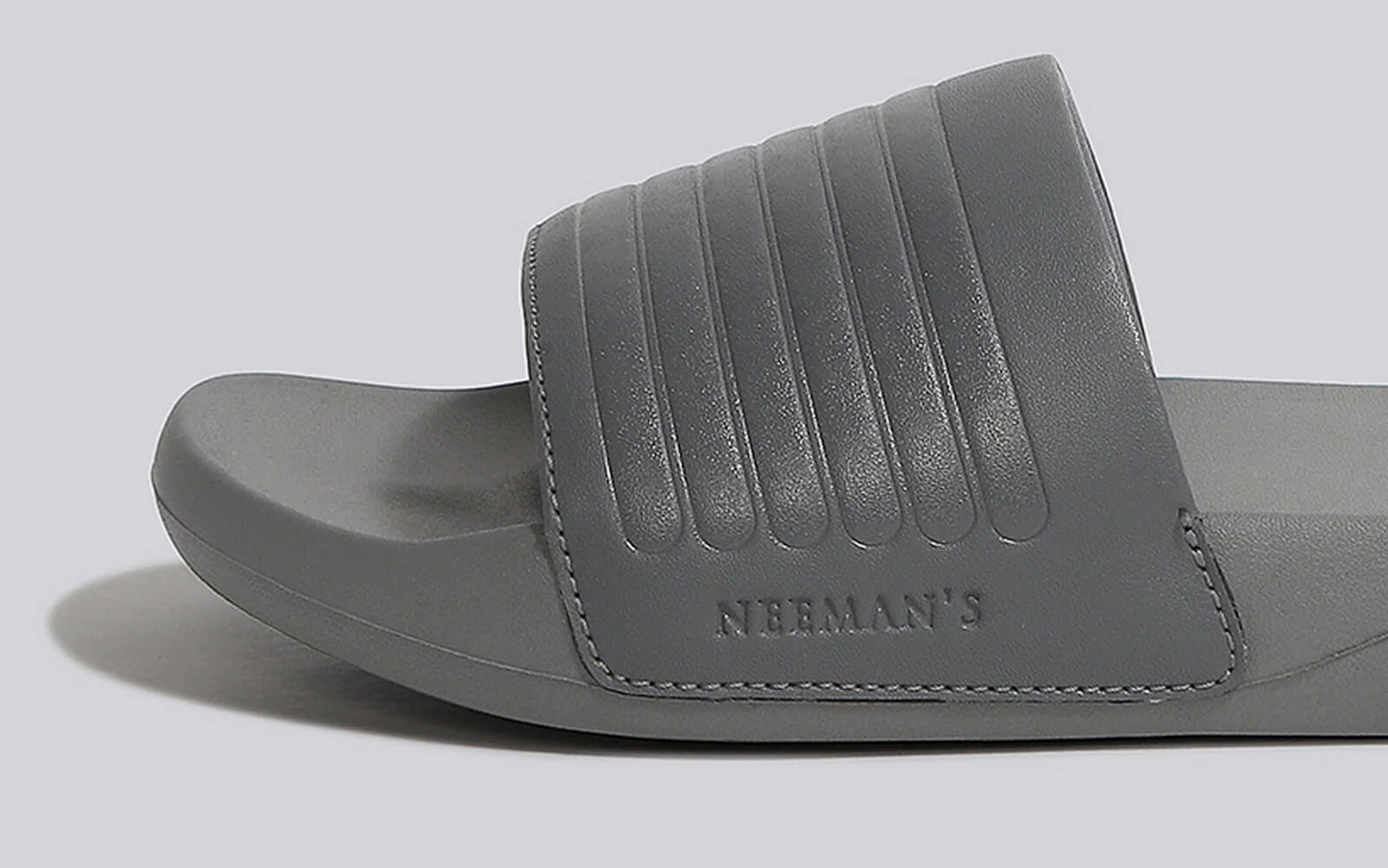 FootBed Slides for Men : Grey - Image 7