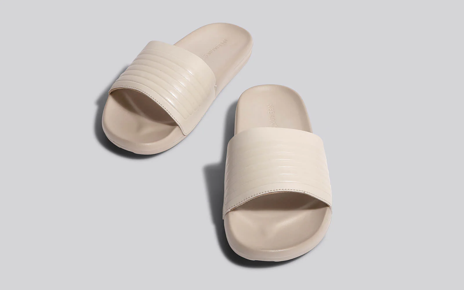 FootBed Slides for Women : Beige - Image 6