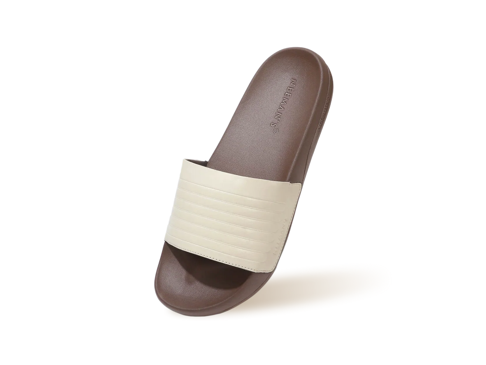 FootBed Slides for Women : Ivory Brown - Image 11