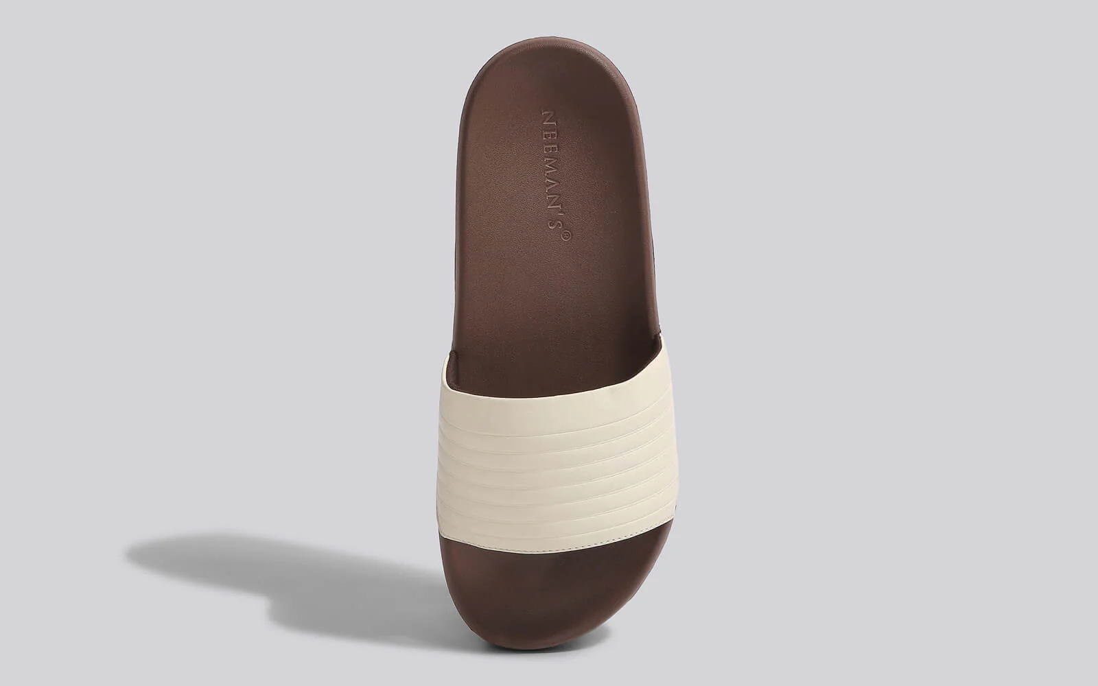 FootBed Slides for Women : Ivory Brown - Image 3