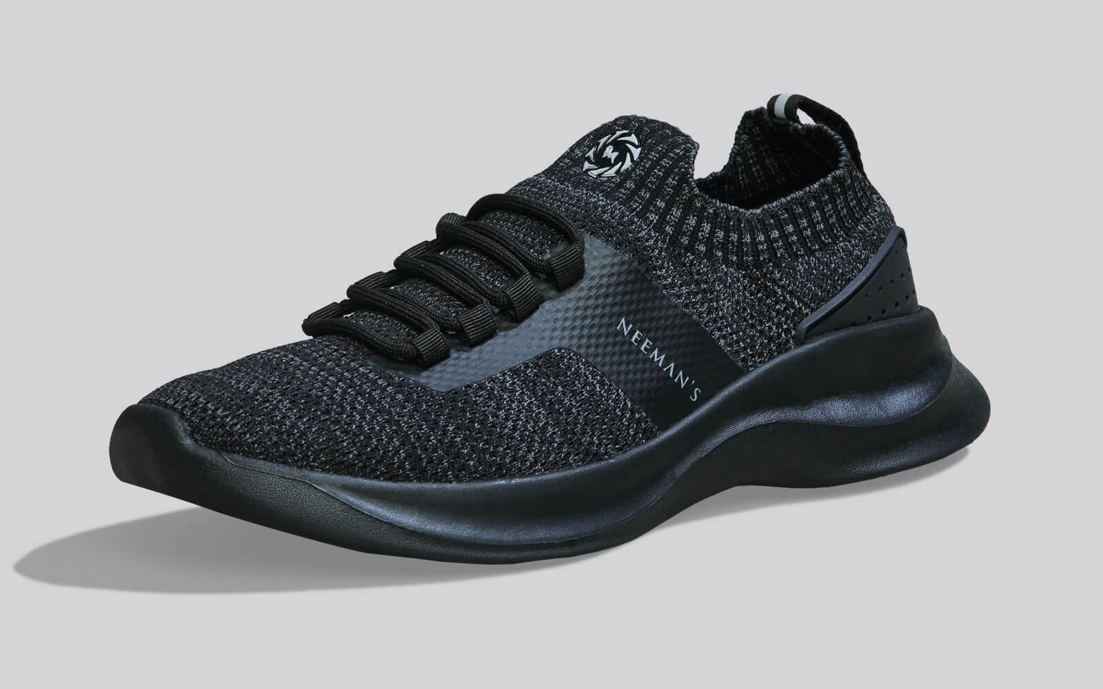 Fuse Knit Sneakers : Black - Image 3