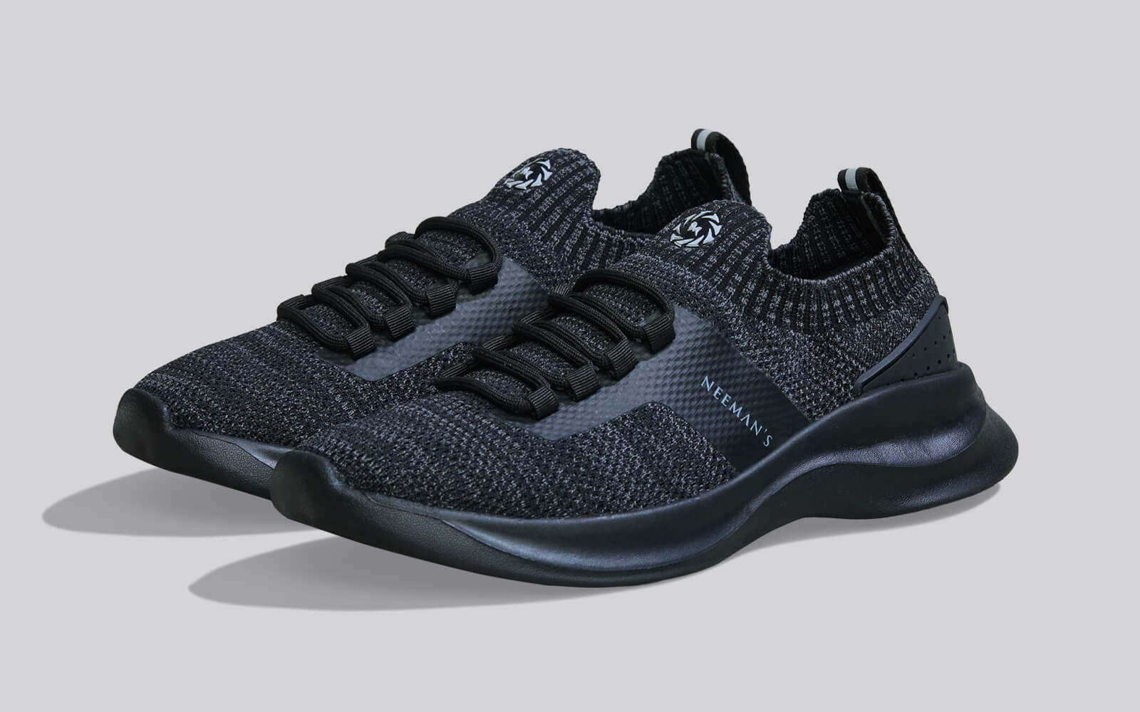 Fuse Knit Sneakers : Black - Image 6