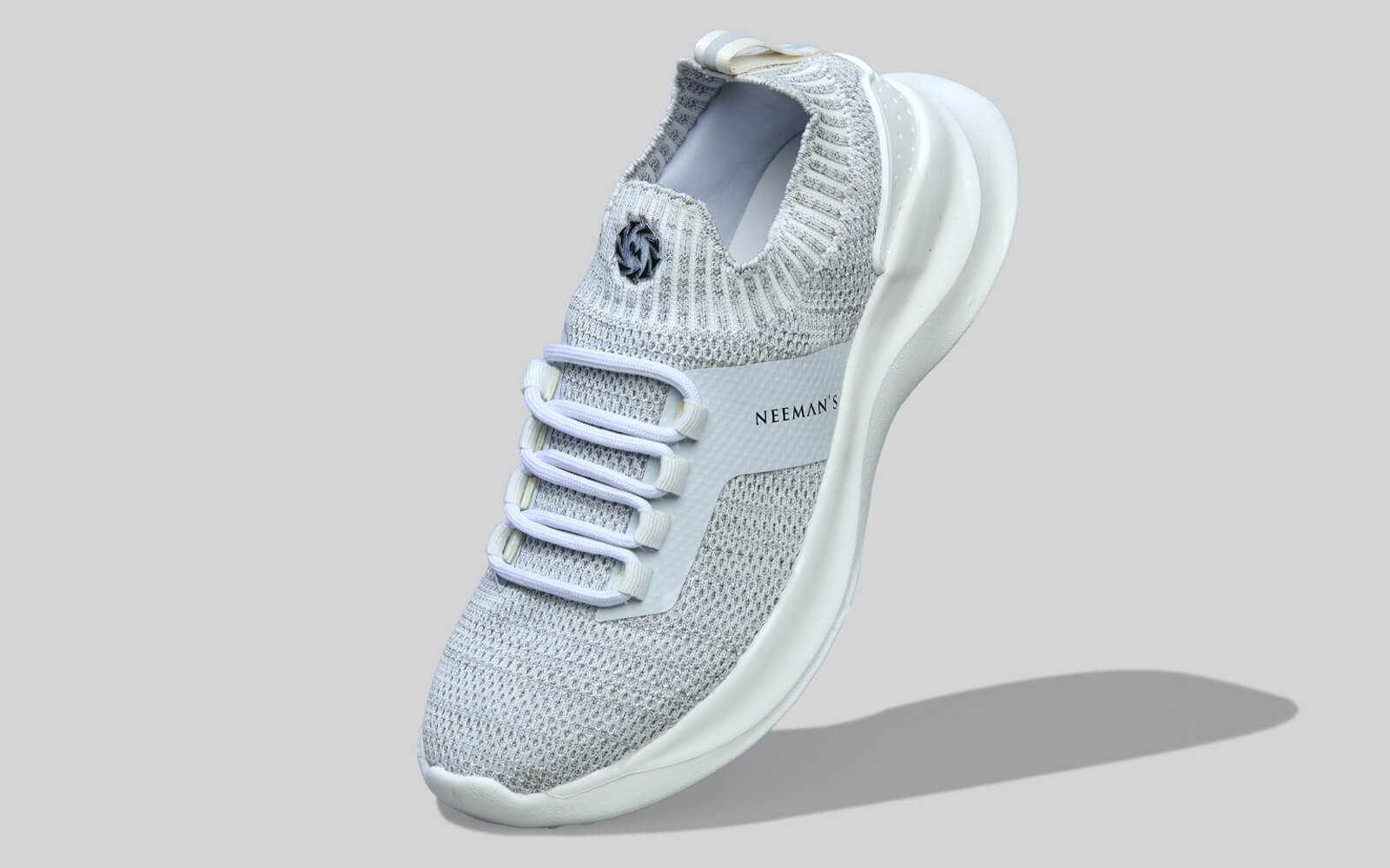 Fuse Knit Sneakers : White - Image 2