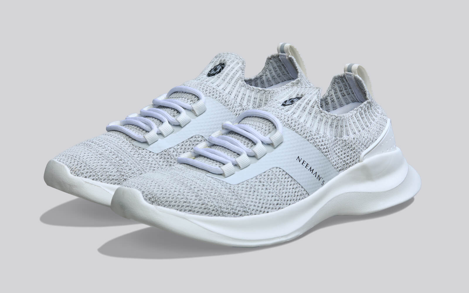 Fuse Knit Sneakers : White - Image 6