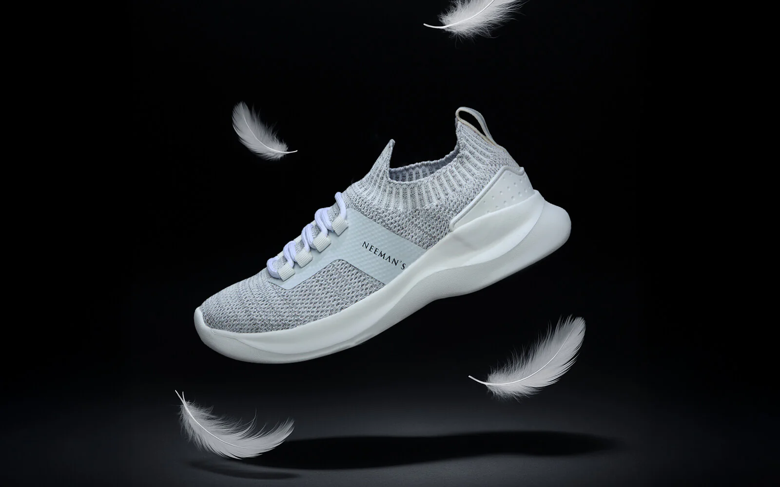 Fuse Knit Sneakers : White - Image 7