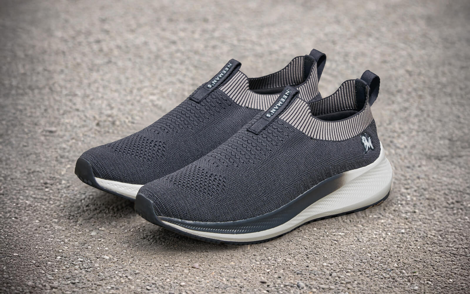 Grip Fit Slip Ons : Grey - Image 6