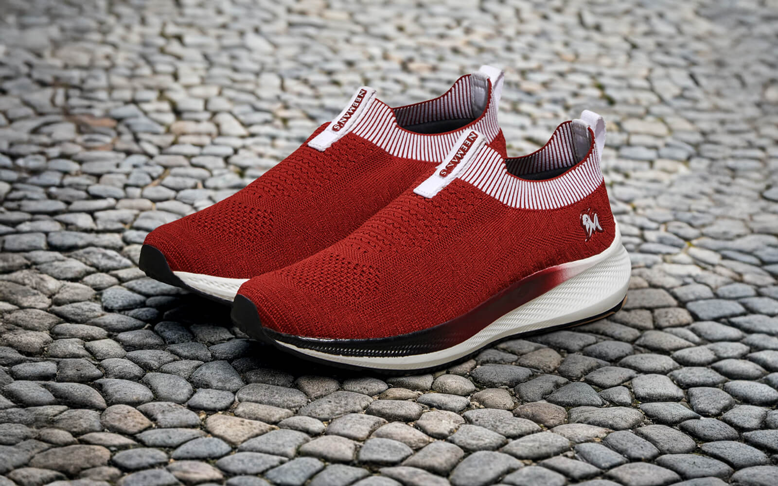Grip Fit Slip Ons : Maroon - Image 5