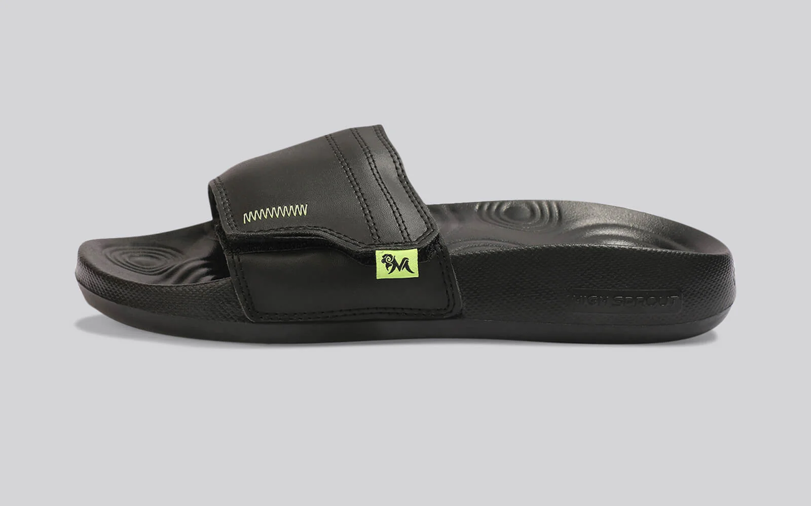 High Sprout Cush Slides For Men : Black
