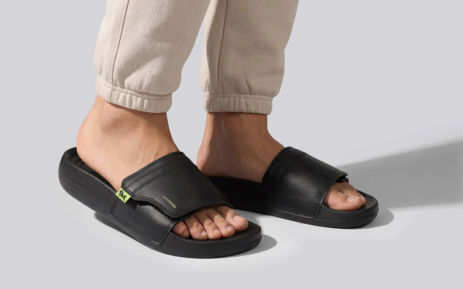 High Sprout Cush Slides For Men : Black - Image 7
