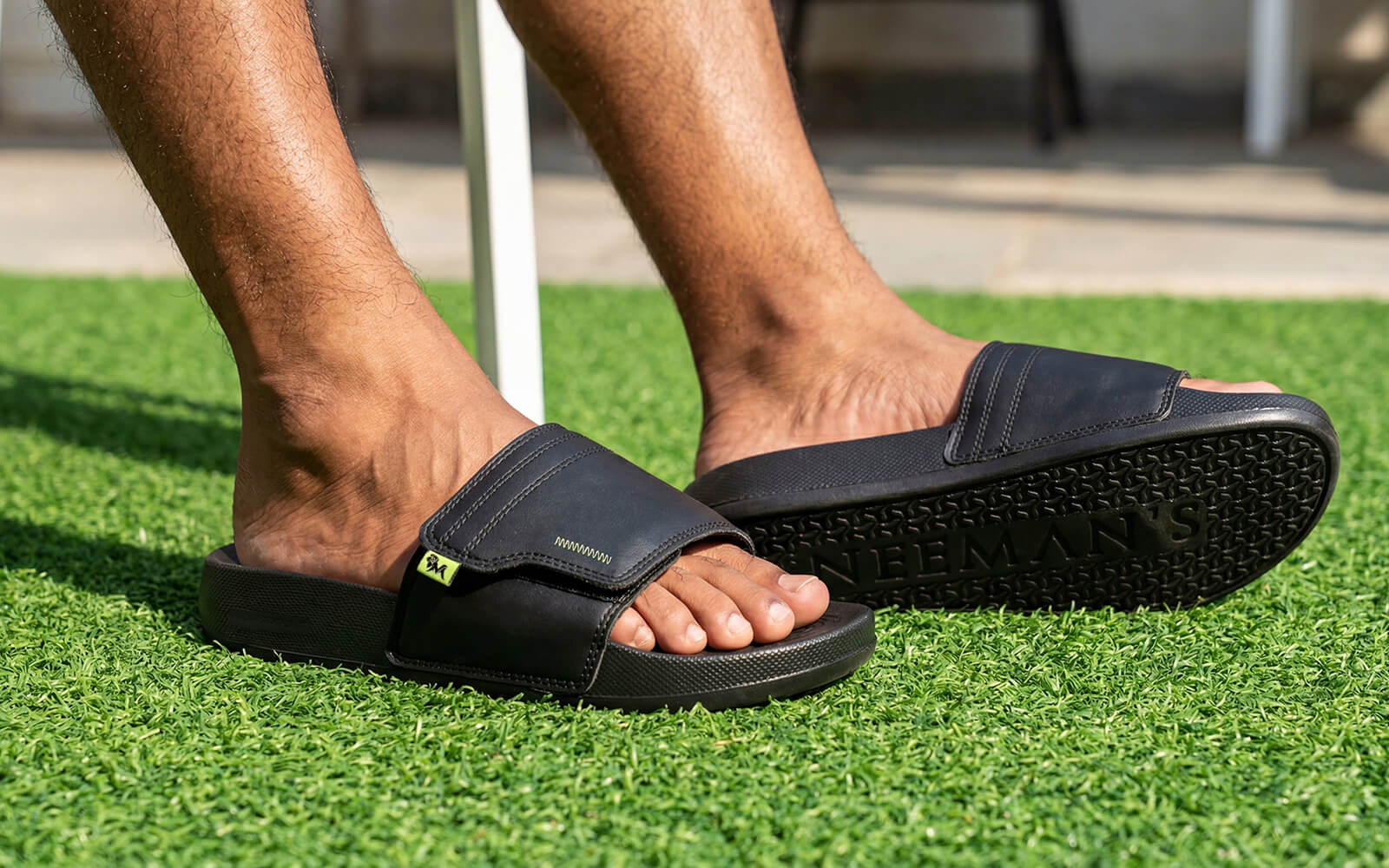 High Sprout Cush Slides For Men : Black - Image 9