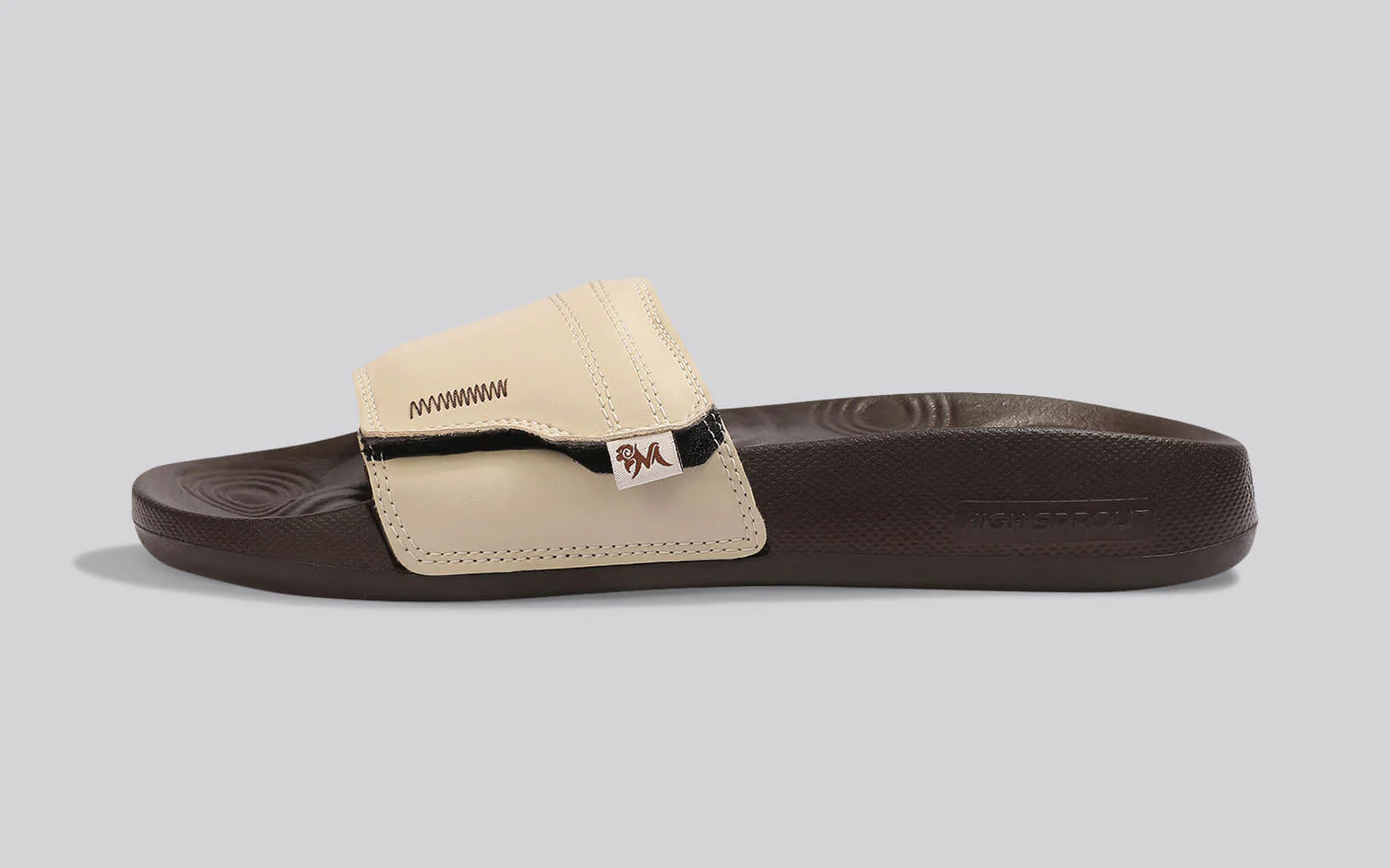 High Sprout Cush Slides For Men : Brown