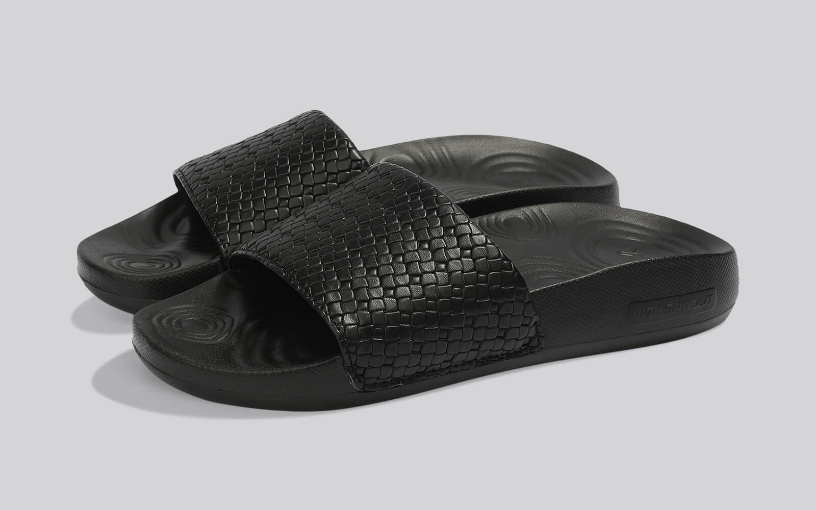 High Sprout Evoque Slides For Women : Black - Image 8