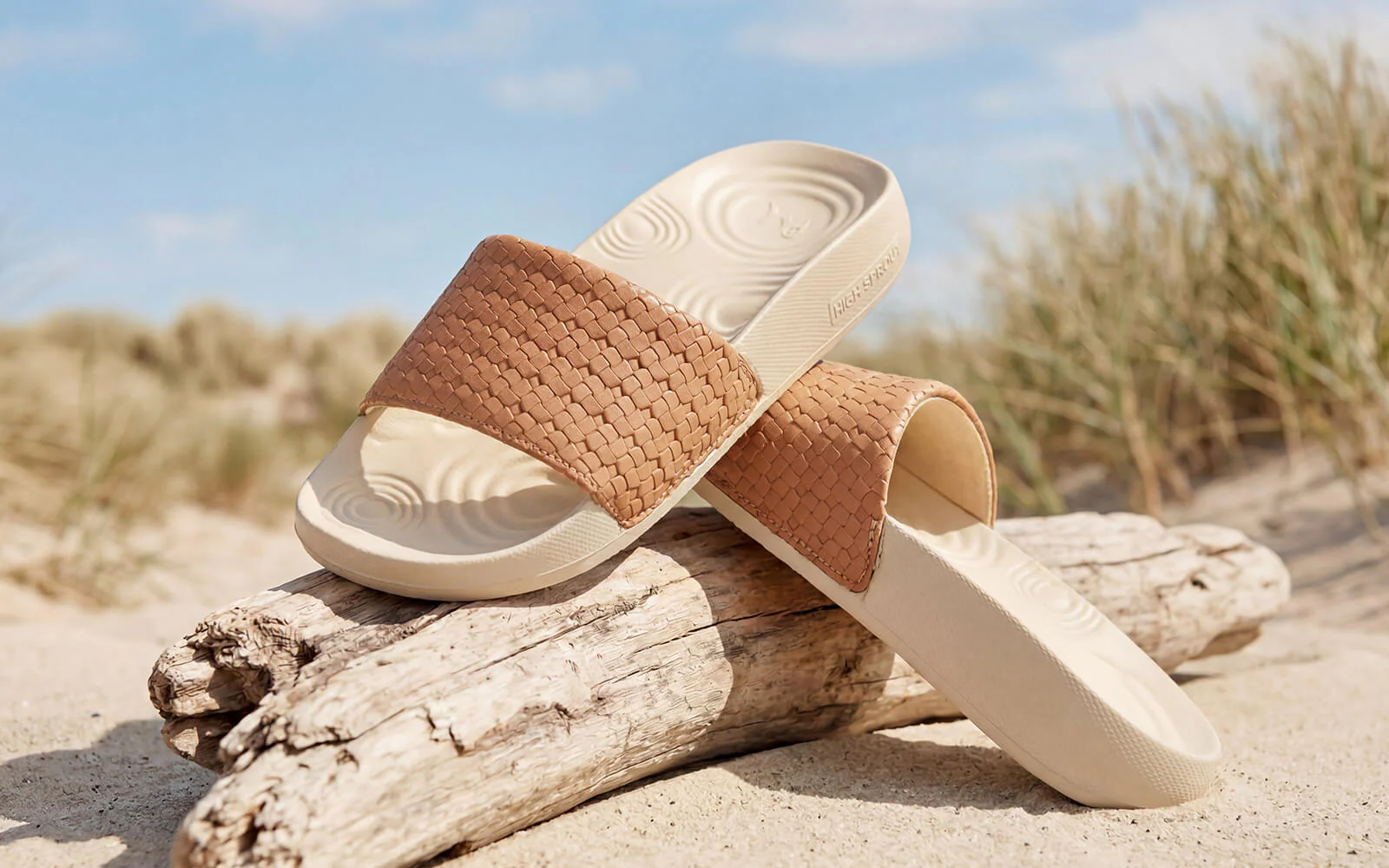 High Sprout Evoque Slides For Women : Ivory - Image 2