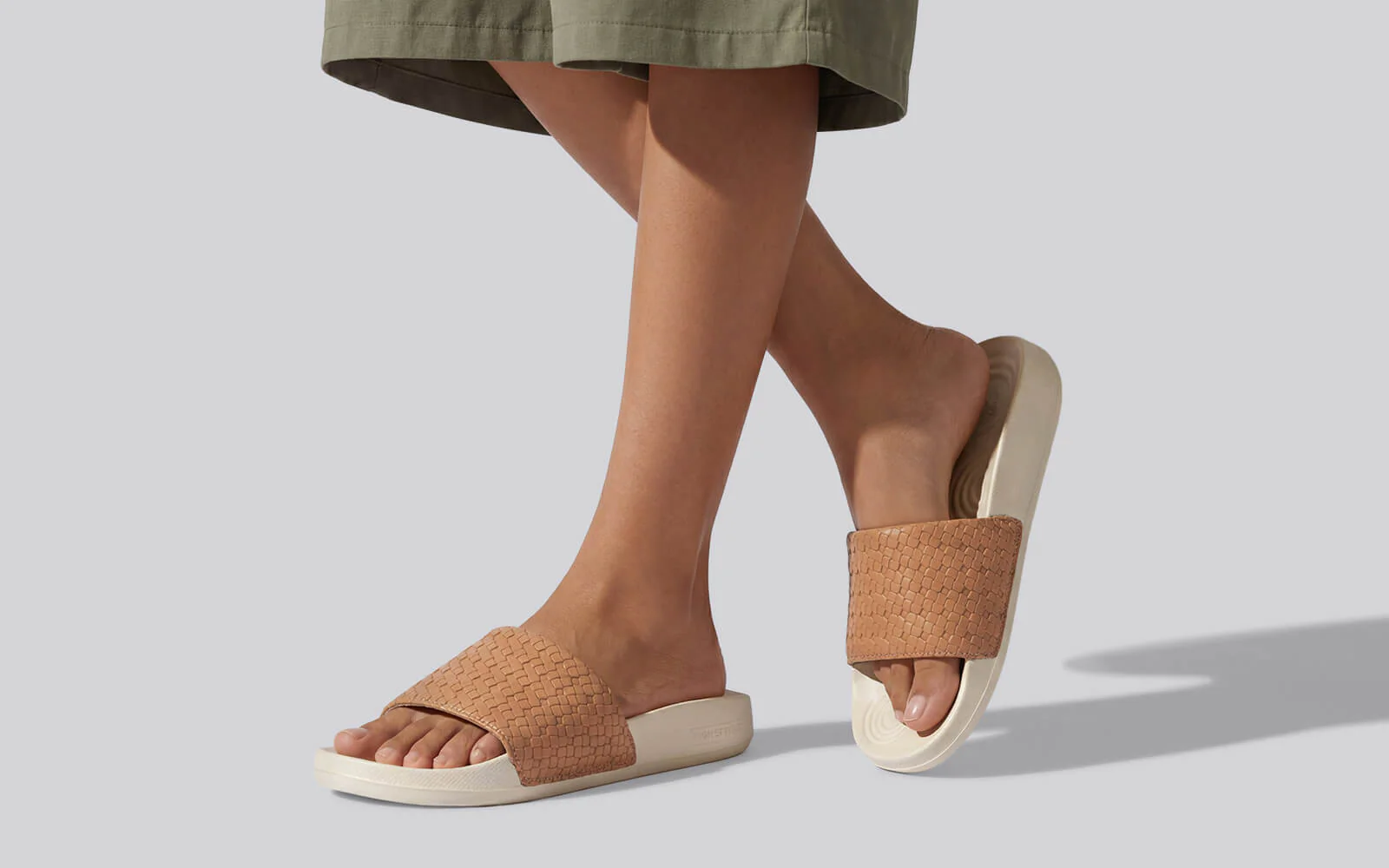 High Sprout Evoque Slides For Women : Ivory - Image 7